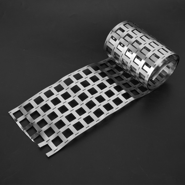 1M Nickelpläterad stålremsplåt för 18650 litiumbatteripaket punktsvetsning (6P 0,15*107,5 mm)