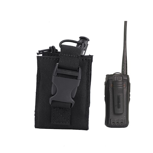 Nylon, lett militær vannflaske Interphone oppbevaringsveske pose for Molle System (svart)