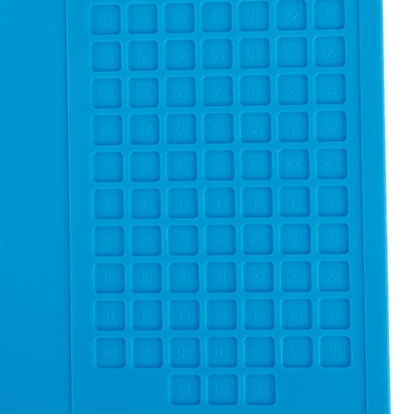 Varmebestandig silikonreparasjonsmatte for telefonreparasjon (blå)