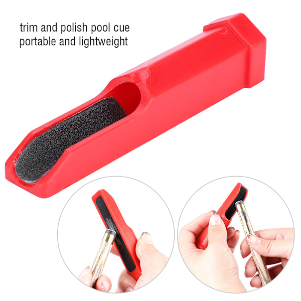 Mini Kannettava Pool Cue Trimmer Korjaustyökalu Biljardikepin Kärkien Hiontatarvikkeet