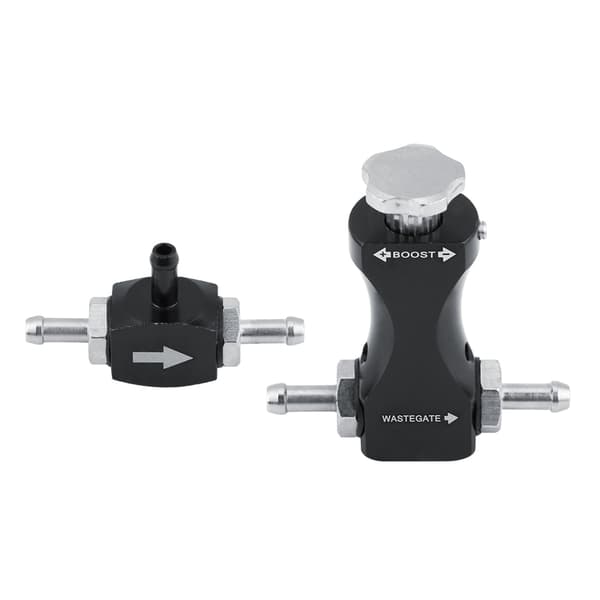 Justerbar Bilateral Turbo Tee Avtappningsventil Manuell Boost Controller Kit Universal för Bil