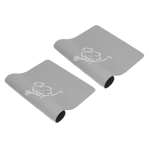 2 stk kaffematte sklisikker vanntett oppvaskmatte kaffetraktermatte for benkeplater kjæledyrmating 50x60cm/19.69x23.62in