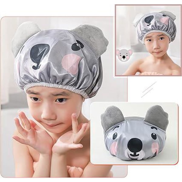 Cap för barn (Koala) Dubbel vattentät cap för pojkar och flickor