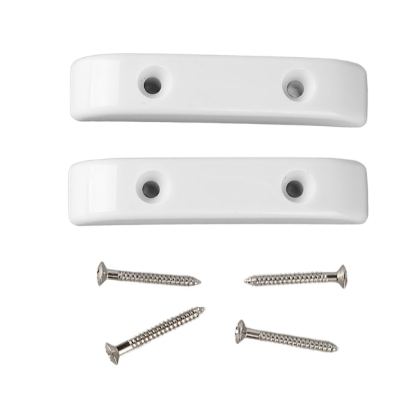 2 st Bas tumstöd Plast Anti-slip Lättvikt Jazzbasgitarr Tumfingerstöd GM02 Vit