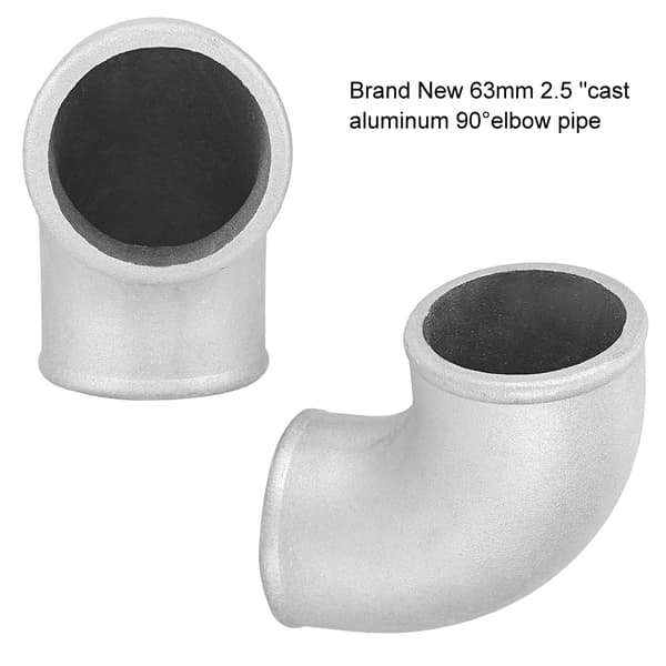 2,5' 90° Støpt Aluminium Albue Rør Intercooler Turbo Tight Bend