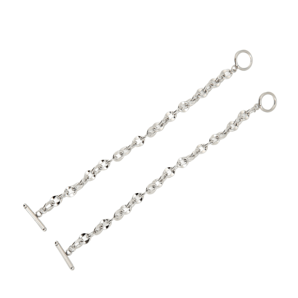 2 stk. Simple Armbånd Titanium Stål Unikt OT Spænde Design Klassiske Udsøgte Smykkearmbånd til Kvinder