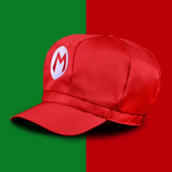 Mario Octagon Hat Super Mario Cartoon Game Hat (voksen version)