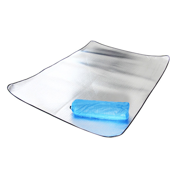 Picknickmatta Vattentät Bärbar Dubbelsidig Aluminiumfolie Pärlbomull Lätt Vikt Utomhusfilt för Camping 200x150CM