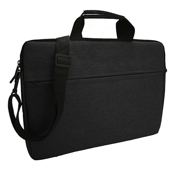 15,6 tums Laptopfodral Vattentätt Polyester Laptopväska Bärbar Notebook Skyddande Väska för Resa Affärsresa Svart