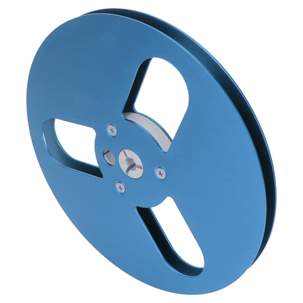 1/4 7 tommer Tom Spole Aluminium Legering Vindmodstand 3 Huller Åben Spole Lydoptagelsesspole til Optagelse til Nab Blå