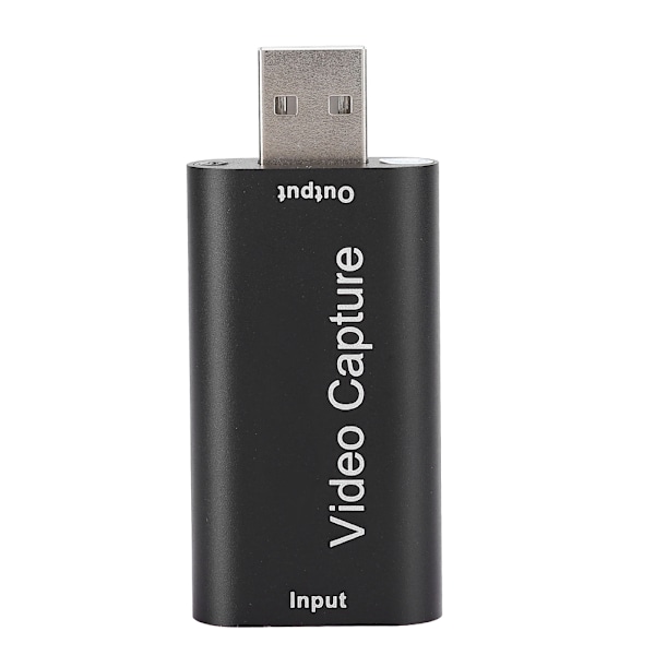 USB2.0 HDMI -videotallennuskortti, 1-suuntainen suora lähetyslaatikko, tuki OBS:lle, musta