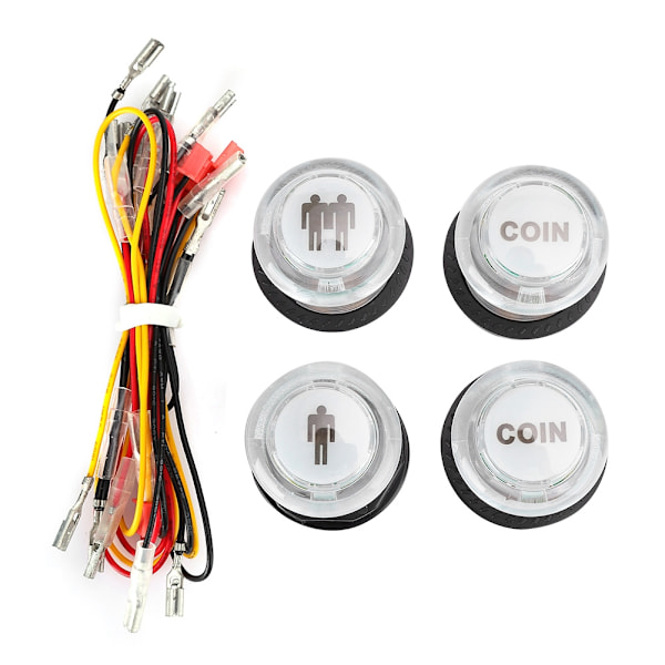 Plast Hårdvara DIY Arkadspel Joystick Knapp Kabel Kit Fighting Special Konfiguration