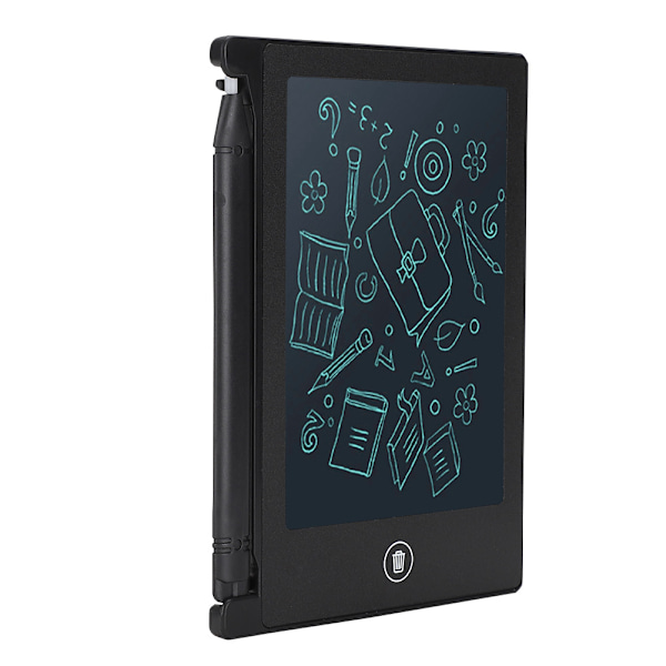 LCD 4,5 tommer Ultratynd Håndskrift Tablet Skrive Tegne Notesbog Tavle til Børn (Sort)