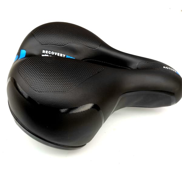 Cykelstolskudde Elastisk Slitstark Mjuk Andningsbar Mountainbikesadel med Reflexband Blå