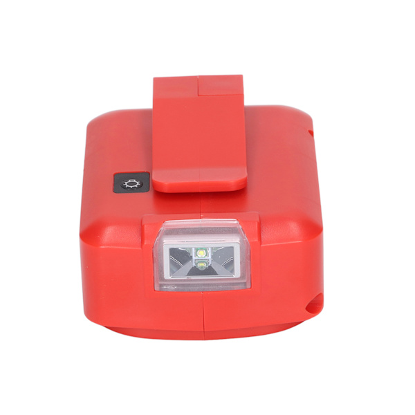 Litiumakku- USB sovitinmuunnin LED-työvalon vyökiinnitteellä 14,4-20V ADP05 12VDCType B:lle