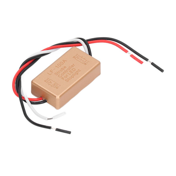 Blinkende stroboskop-controller, automatisk bilblinkmodul til LED-bremsebaglygte 12V-16V DC
