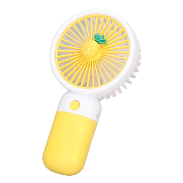 Mini Håndholdt Ventilator Tegneseriedesign Stærk Vind USB Genopladelig Mini Bærbar Ventilator til Rejser Kontor Hjem