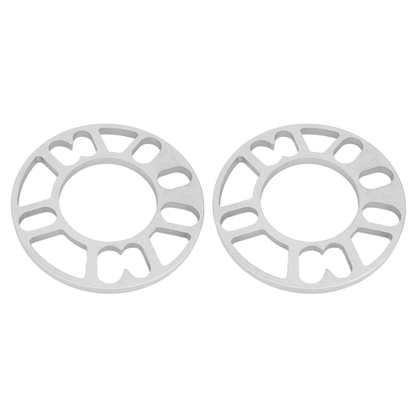 2 st 10mm Hjulspacer i Aluminiumlegering Universal Passar för 4/5 Bult Hjul