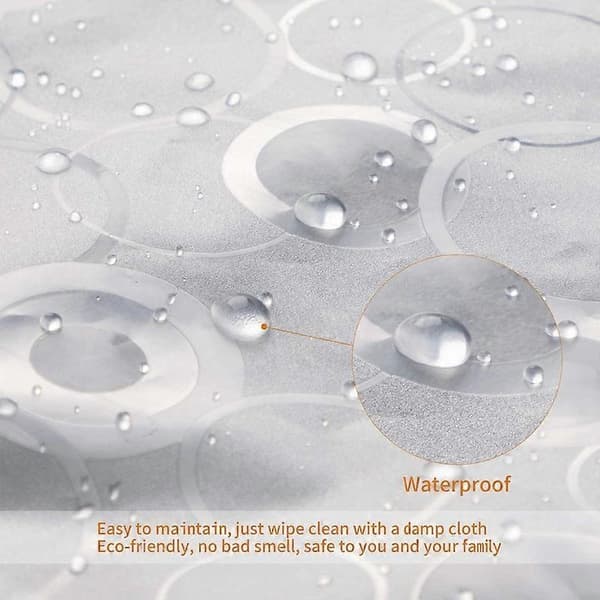 Mould Resistant 3D Clear Waterproof Shower Curtain