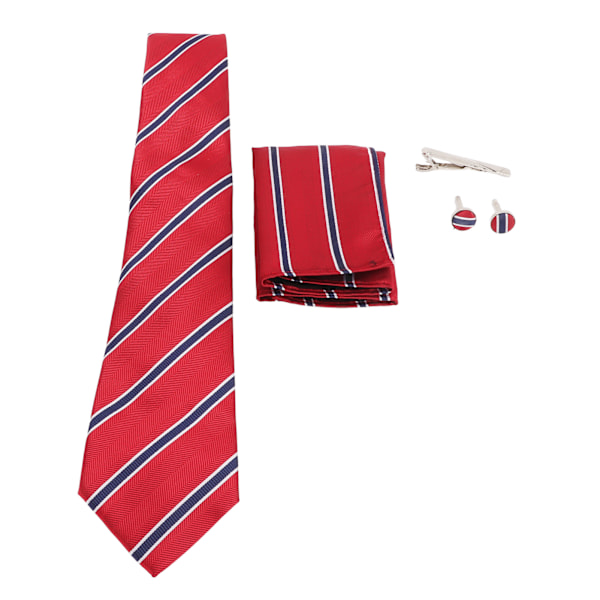 Herre Slips Klassisk Stripet Polyestergarn Lett å Matche Garanti for Holdbarhet Herre Slips for Business