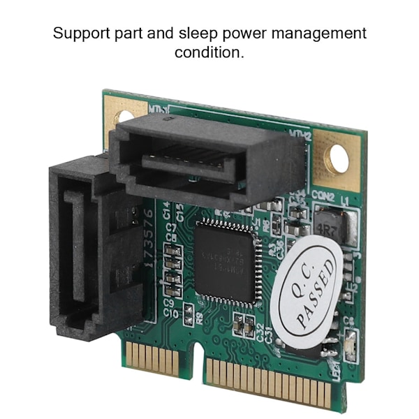 Mini 2 port PCI-e PCI til SATA 3.0 6Gbps Konverter Harddisk Udvidelseskort til Windows
