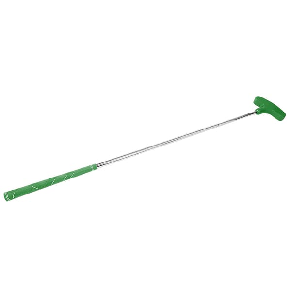 24-tommers minigolfputter med gummihode for barn, stålskaft (grønn)