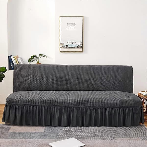Armless Sofa Cover Stretch Sofa Cover Pink