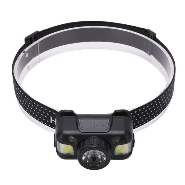 Oppladbar hodelykt Super Bright Fixed Focus Sensor Mini hodelykt for camping, sykling, løping og fiske