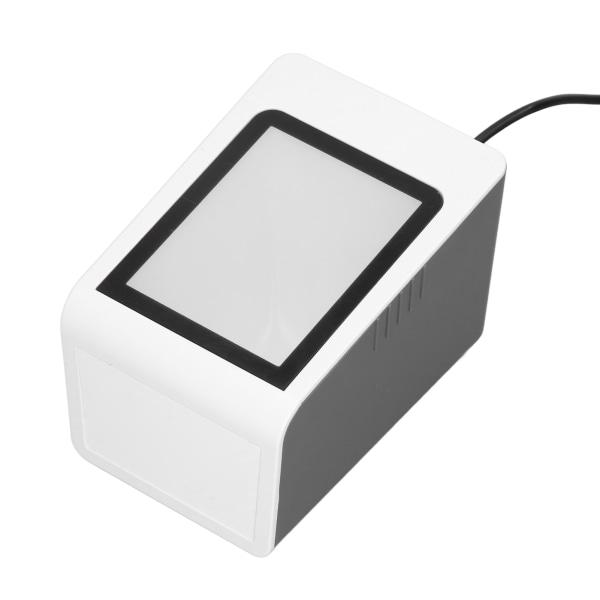 Stationær stregkodescanner med stemmemeddelelser, automatisk identifikation, håndfri USB-kablet QR-kodereader til pc POS-maskine