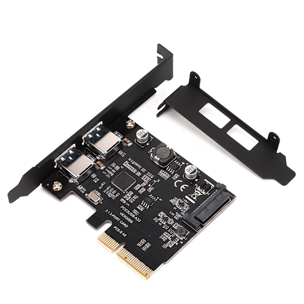 USB3.2 Laajennuskortti TYPE‑C+TYPE‑A Pöytäkoneen Laajennuskortti ASMedia ASM3142 10Gbps