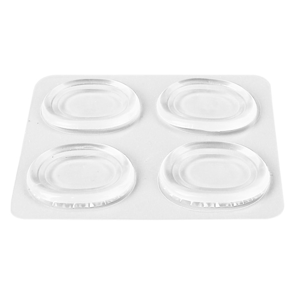 4st Drum Mute Pad Silikon Transparent Mjuk självhäftande Drum Dämpare Ljuddämpare