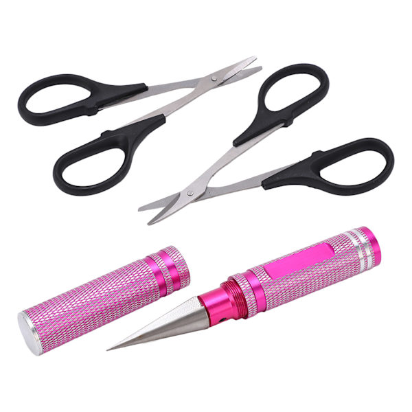 Universal RC Curved Scissors Kit 0‑14mm RC Car Hålslagare tillbehör för fjärrkontroll Car Drone Pink