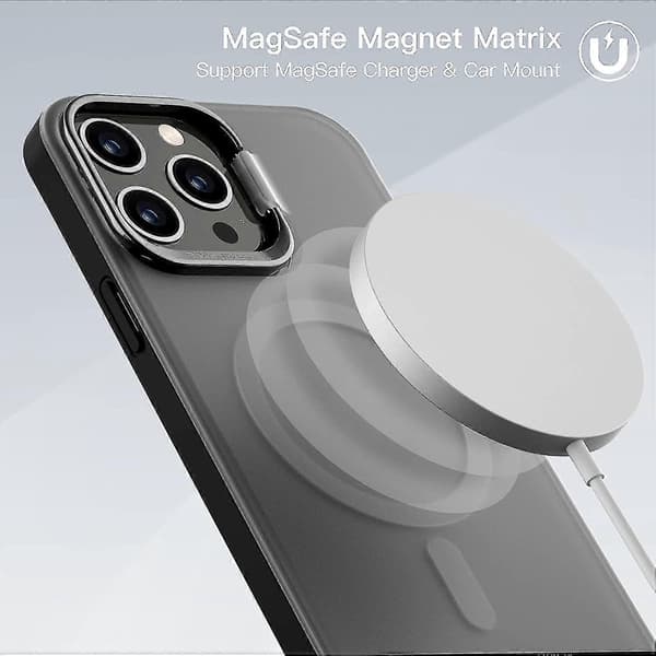 Magnetisk deksel med stativ Kompatibel med iPhone 13 Pro Max/iPhone 13 Pro/iPhone 13, Støtsikker beskyttelse