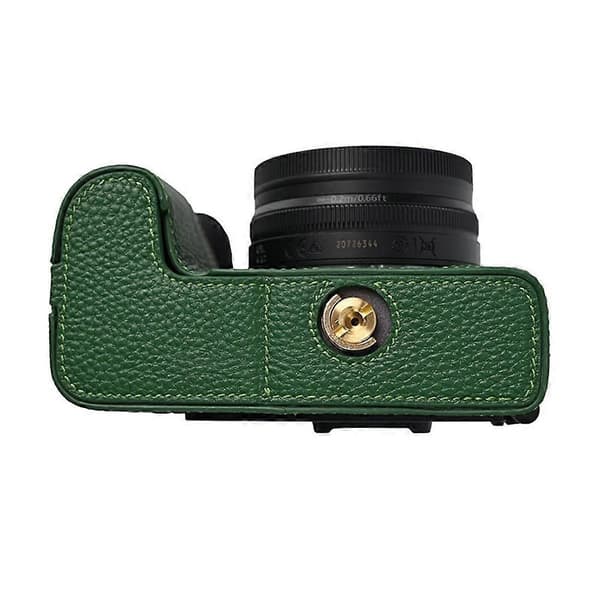 Real Leather Camera Case for Nikon Z 50 II - Green