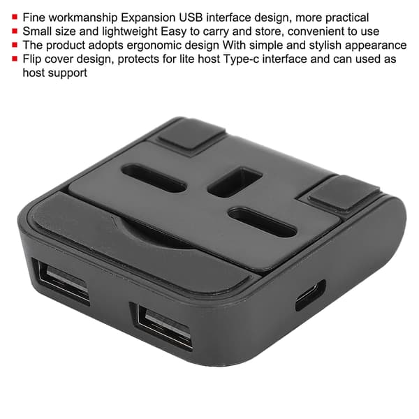 2 i 1 Universal Sammenklappelig Spilcontroller Konsol Opladningsbeslag Base Skrivebordsoplader til Switch Lite