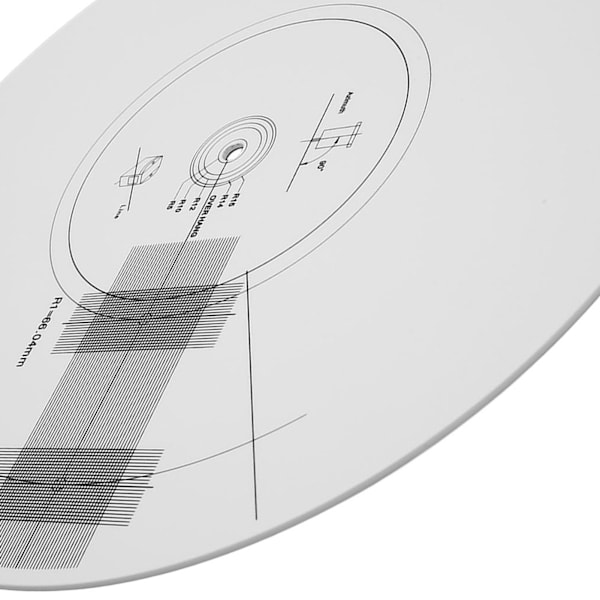 Skivspelare Pickup Justerings Protractor Matta Förhindra Halkning Statisk Stötsäker Fonograf Protractor Justeringsverktyg