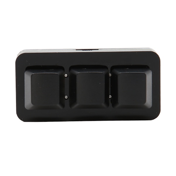 USB 3-Tast Mini Tastatur RGB LED Baggrundsbelysning Understøtter Hot Swap OSU HID Makro Programmering Tastatur til Windows til OS X til Linux Sort