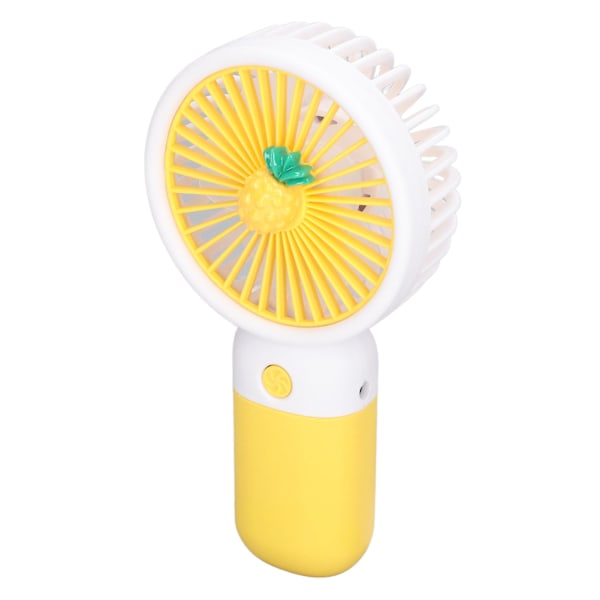 Mini Håndholdt Ventilator Tegneseriedesign Stærk Vind USB Genopladelig Mini Bærbar Ventilator til Rejser Kontor Hjem