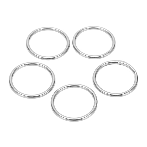 5 st O-ringar i rostfritt stål 3 mm flerfunktions-hårdvaruringar för marinbåtsbagage3x 40 mm / 0,1x1,6in