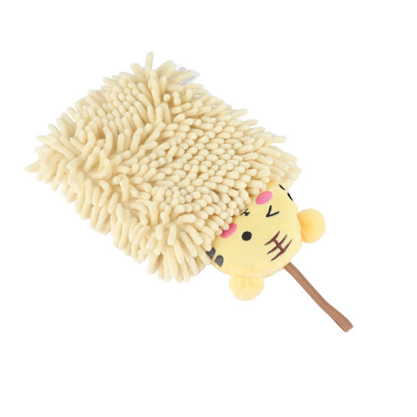 Børnehåndklæde, vandabsorberende, blødt mikrofiber, hængende løkke, tegneseriehåndklæde til badeværelse, køkken, toilet, tiger