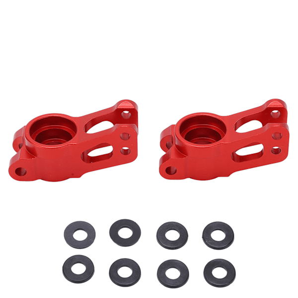 2 stk. aluminiumlegering bagaksel sæde til LOSI Lasernut U4 Tenacity 1/10 RC bil bagerste navholder Rød