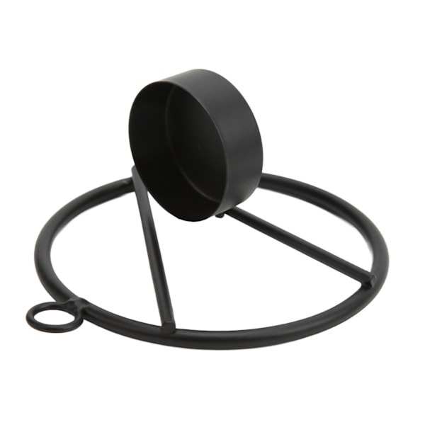 Ljusstake Svart Modern Minimalistisk Metall Rund Väggmonterad Ljusstake Väggdekoration Gåva