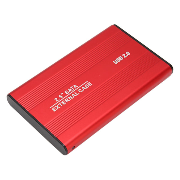 Extern hårddisk 2.5 tum Slim USB 2.0 Höghastighets Plug and Play Mobil hårddisk för dator PC Resa Röd 160GB