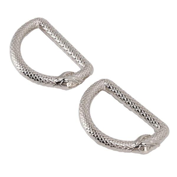 20 st Metall D-ringar Ouroboros Design Multifunktionell Zinklegering D-ringar Spänne för Handväska Bälte Plånbok DIY Hantverk