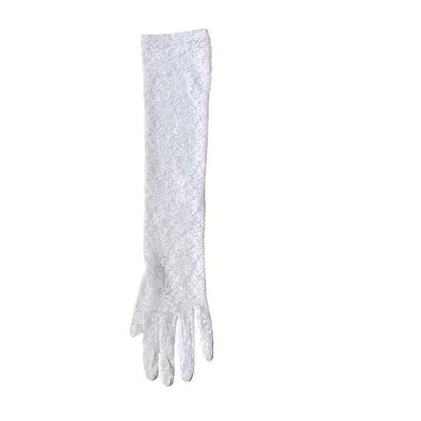 Long Lace Gloves Opera Length for Dance Party
