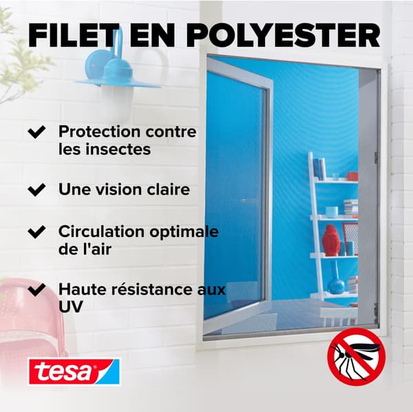 Blandade myggnät, Vit, 1,3 m:1,5 m