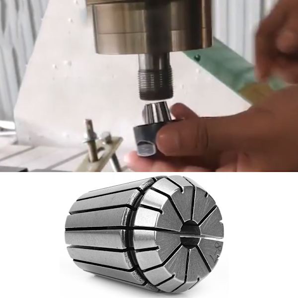65Mn teräs 0,008 mm ER32 CNC-koneistusjyrsinkoneen jousiholkkiholkki (8 mm)