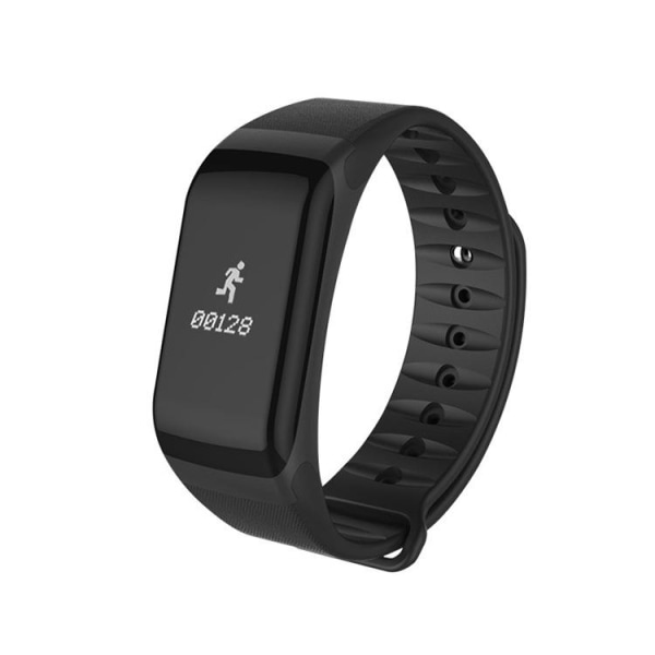 Fitness Tracker Smart Armband (svart) Blodtryck Puls Bluetooth Träningssteg Gåva Hälsosamt bärande