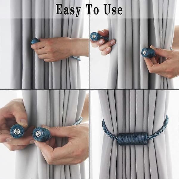 Sterke magnetiske gardiner, elegante dekorative bånd