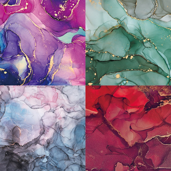 24 ark 6 tommers DIY album utklippsbok dekorativt papirblokk ensidig bakgrunnskartong papir mønstrede papirer for magasiner og DIY origami